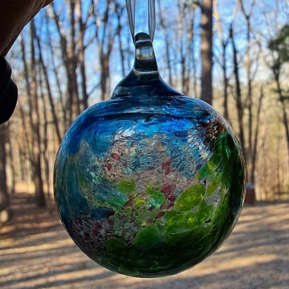 Egyptian Glass, Hand Blown, Friendship Ball/Glass Gazing/Friendship Ball